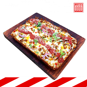 Pepperoni and Onion Pizza