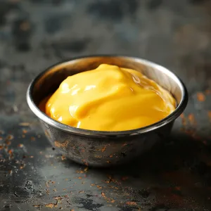 Cheese sauce on side at MAD ROOSTA