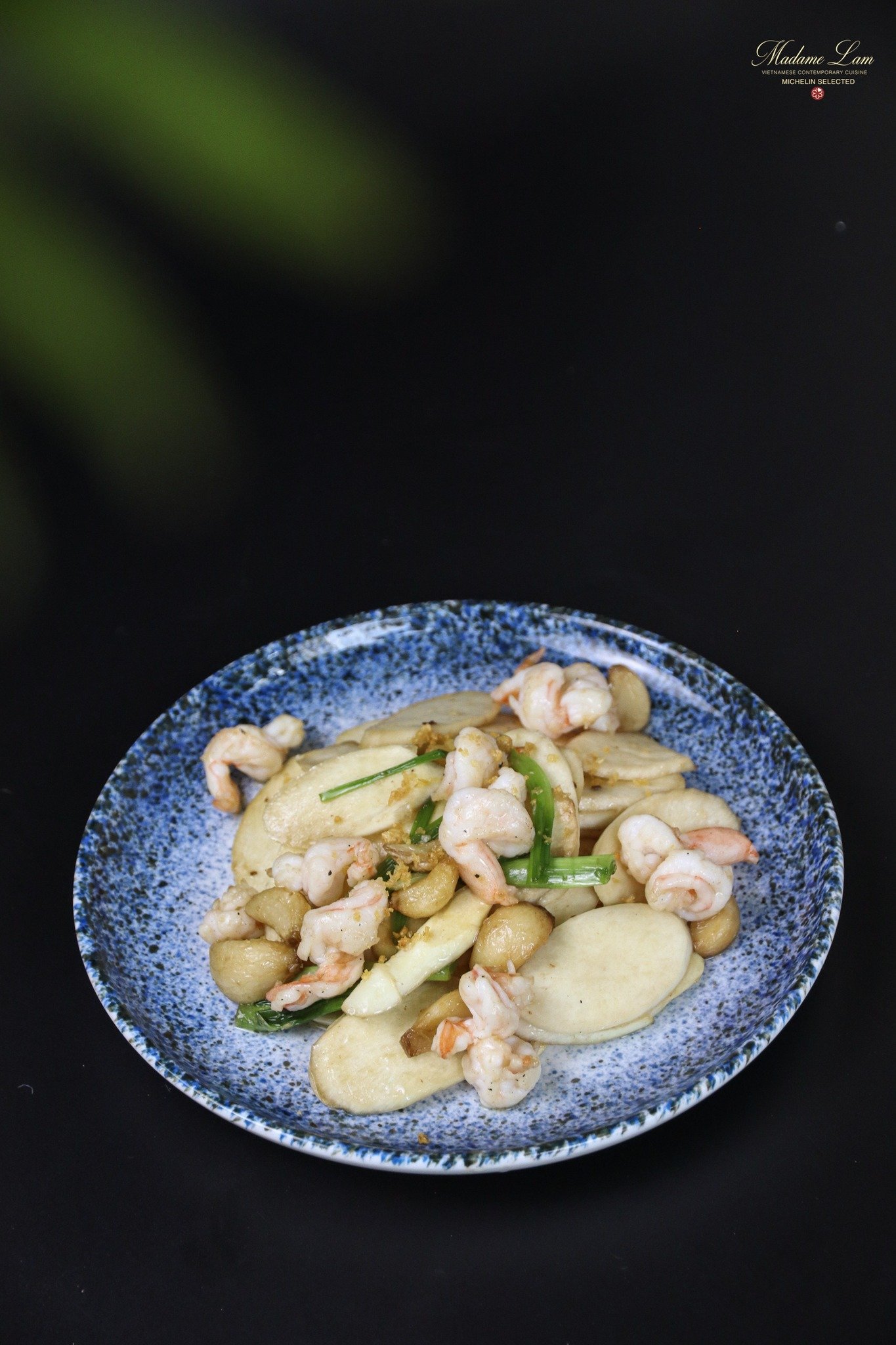 Tôm xào khoai tây nấm