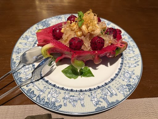 Dragon Fruit and Raspberry Dessert