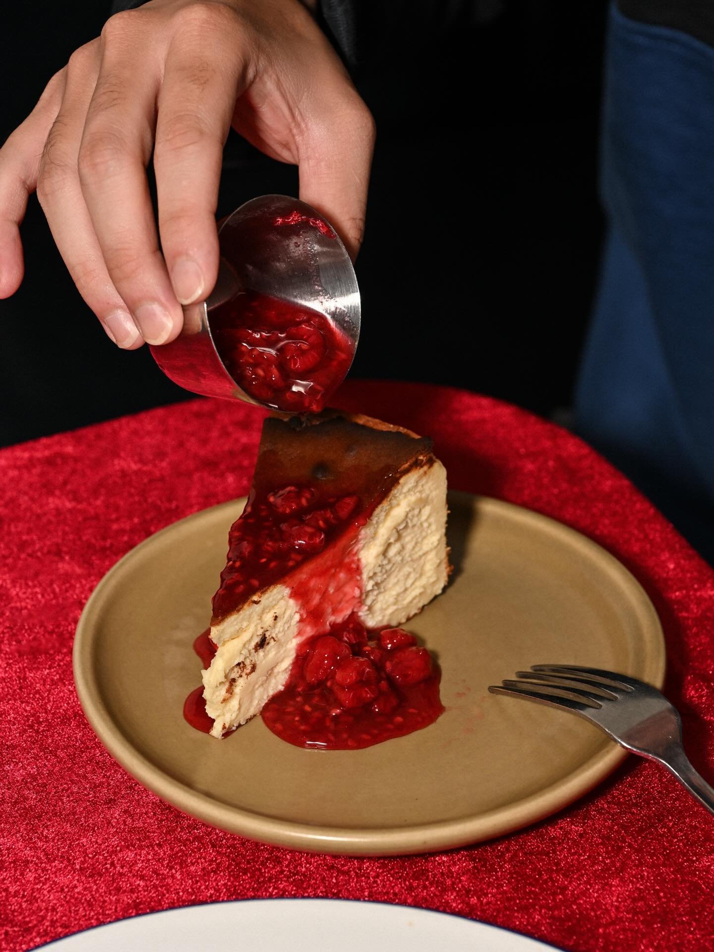 Cheesecake with Berry Sauce