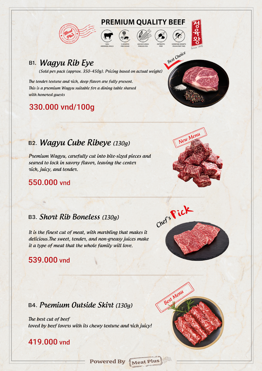 MEATPLUS & CHACHACHA THẢO ĐIỀN (미트플러스 차차차) - No1 Korean BBQ Restaurant Q2 (Quận 2) photo 16 in Thao Dien