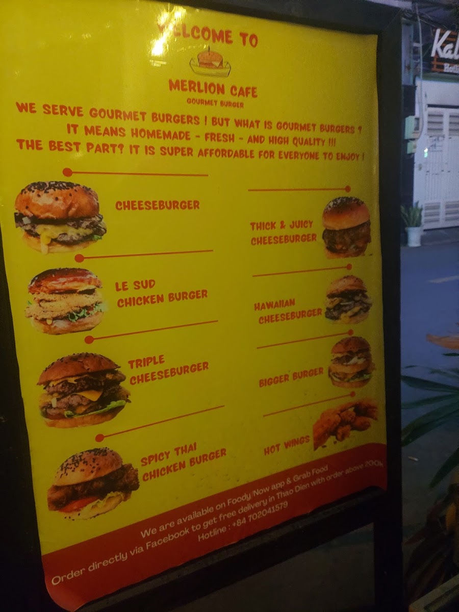 Merlion Cafe • Gourmet Burger - American in Thao Dien