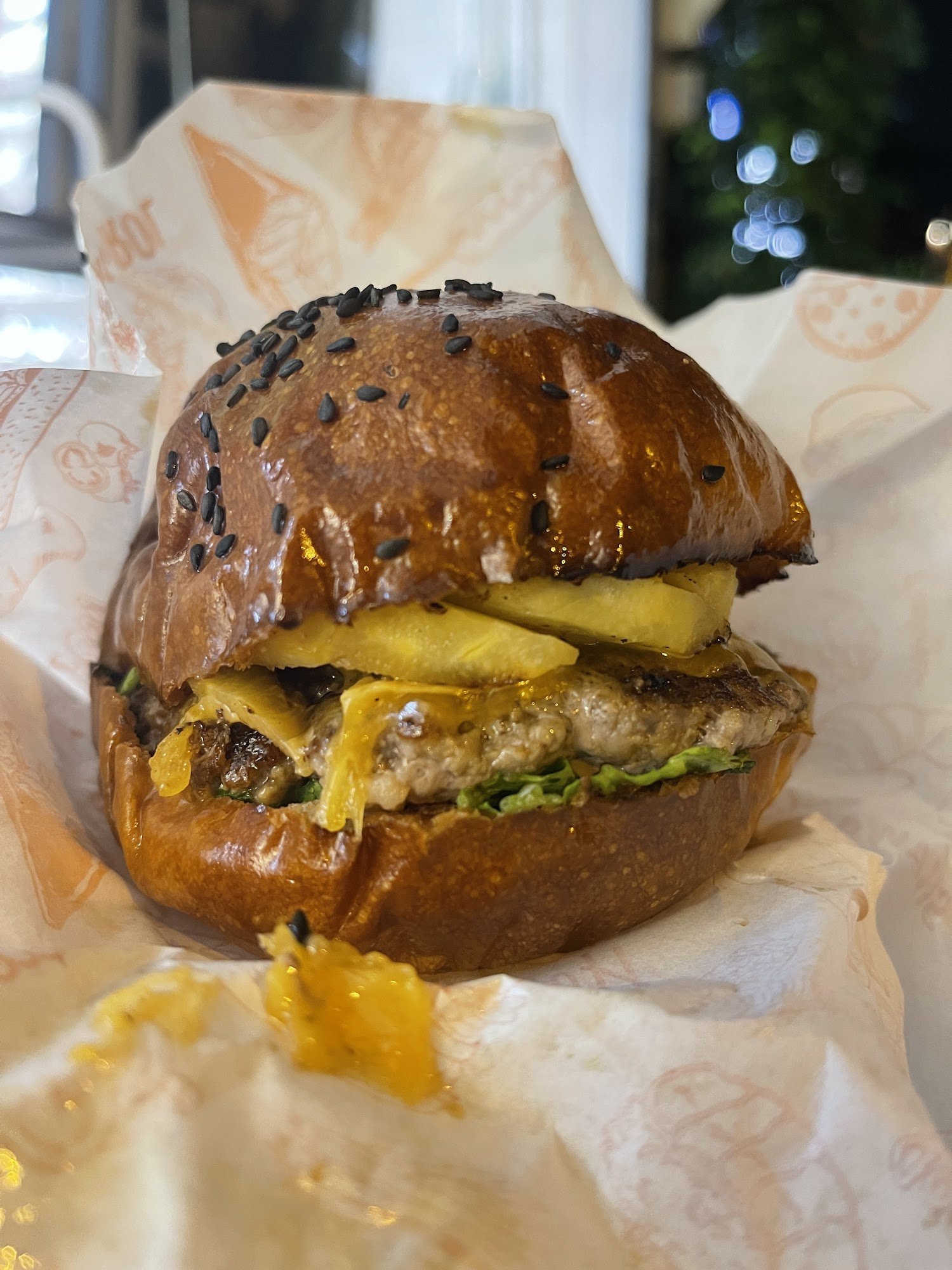 Pineapple Cheese Burger