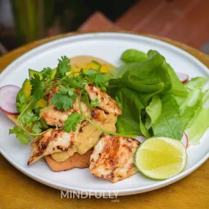Koji Chicken Guacamole ( Open Face) at MINDFULLY