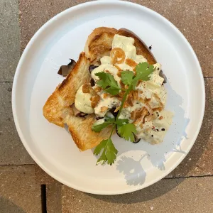 Mushroom & Mayo Egg Toast