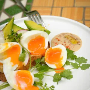 Runny Egg Guacamole at MINDFULLY