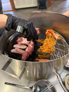 Grilled Meat and Kimchi