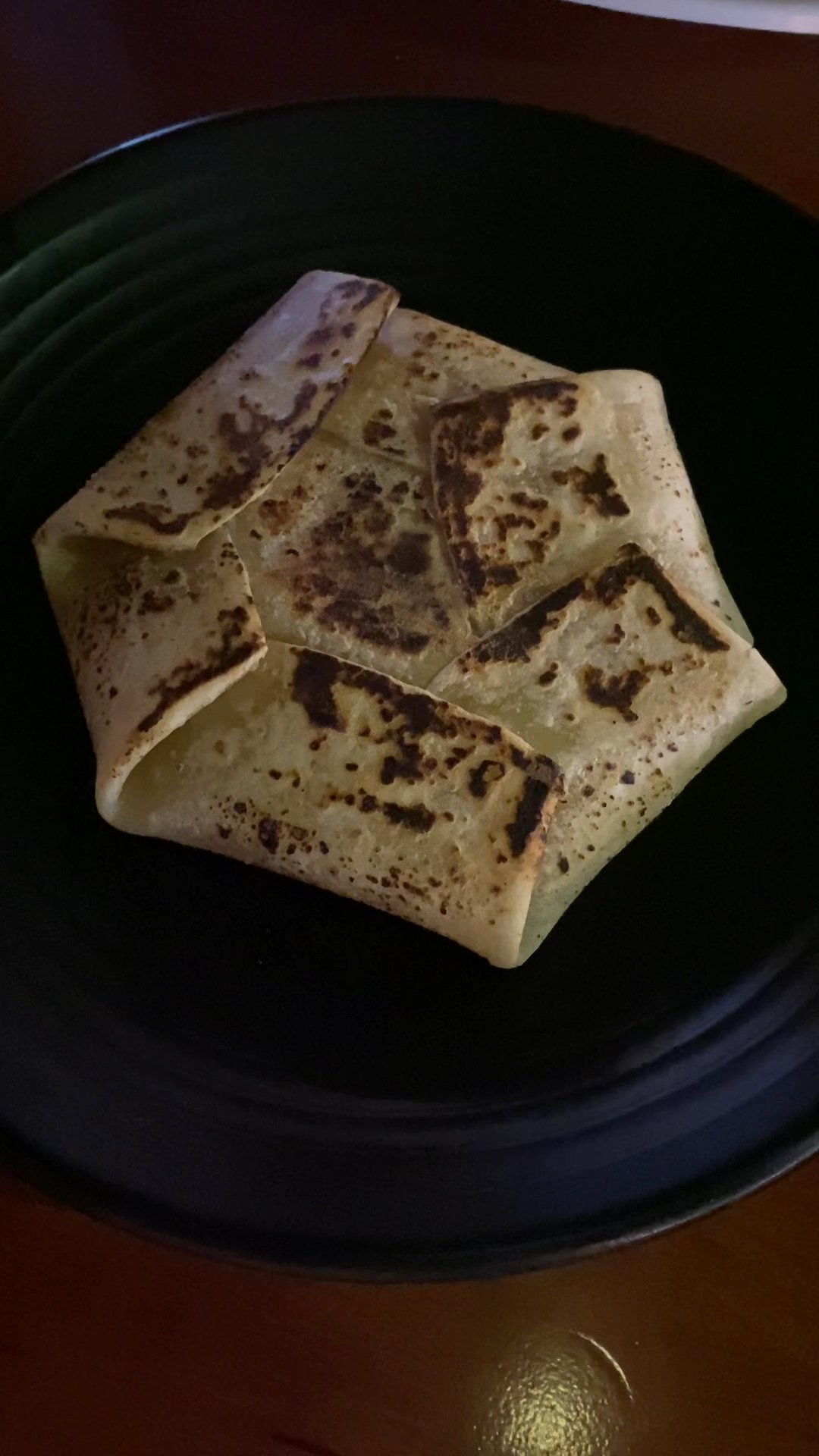 Crepe with Dark Sauce