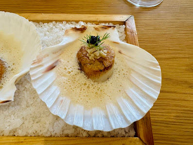 Scallop with Creamy Rice Bed