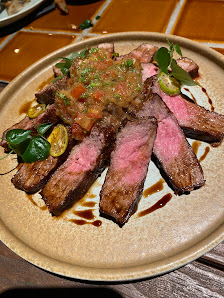 Steak with Fresh Salsa Garnish