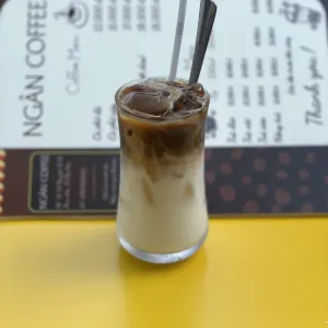 Fresh Milk With Coffee at Ngân Coffee in Saigon