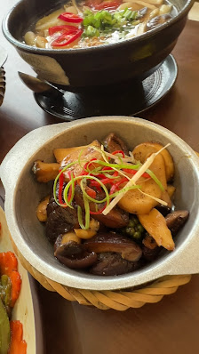 Clay Pot Mushroom and Chicken Stew