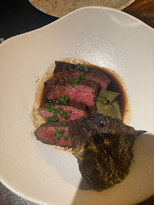 Steak with Charred Vegetables