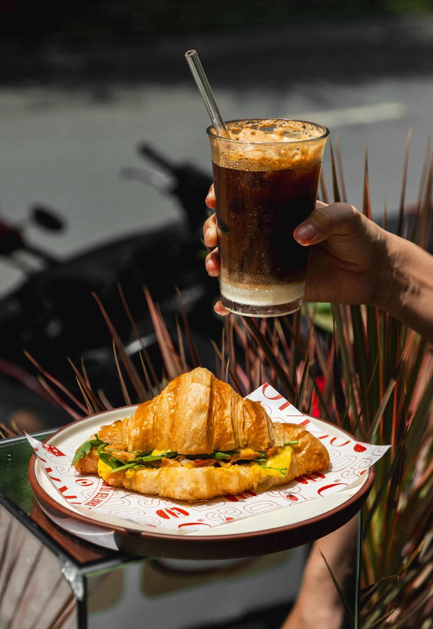 Croissant Sandwich with Scrambled Eggs