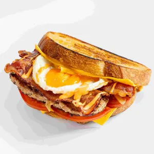 Buger In Sourdough at Ollin café