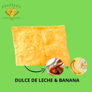 Dulce de Leche & Banana Pastel / Brazilian Dumpling with Caramel and Banana - 80gr at Pasteloa in Saigon