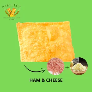 Ham & Cheese Pastel / Brazilian Dumpling with Ham and Cheese - 80gr at Pasteloa in Saigon
