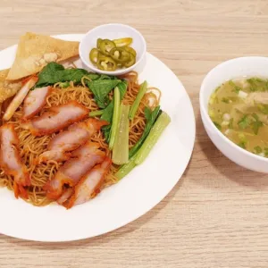 Dry Noodle Wontons at Penang noodles, Thao Dien