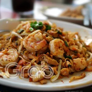 Stir-Fried Penang Char Kway Teow with Duck Eggs at Penang noodles