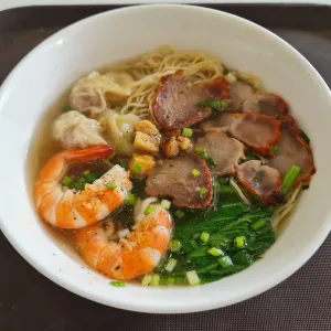 Shrimp Wonton Noodles at Penang noodles