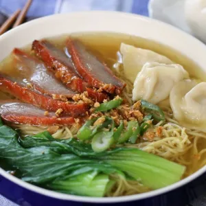 Noodles Wonton Char Siu Soup at Penang noodles, Thao Dien