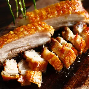 Crispy roasted pork belly at Phương Thảo Bakery