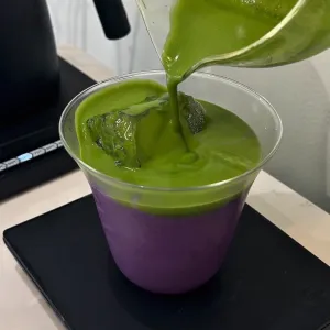 Taro Green Tea at Poin Canelé & More