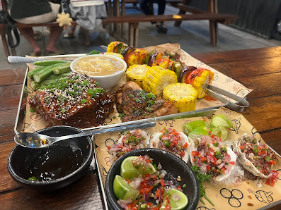 Vietnamese Grilled Platter with Seafood Ceviche