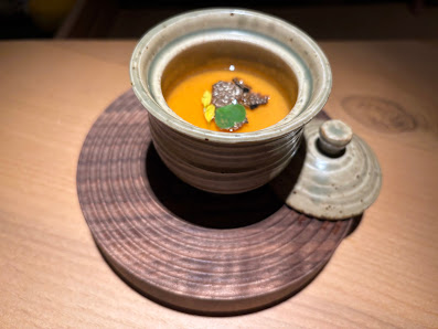 Soup or Sauce with Chili Oil and Herbs