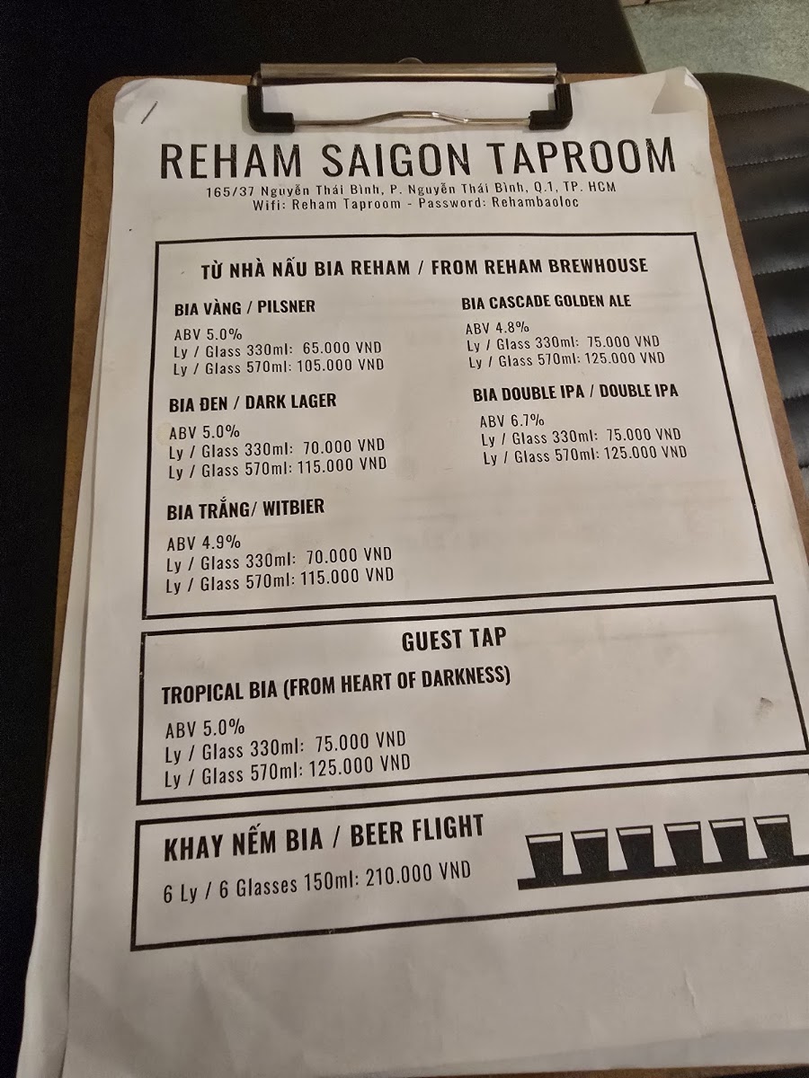 Reham Saigon Taproom - Local Craft Beer - Brewpub in Thao Dien