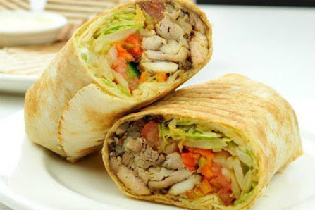 Meat and Vegetable Wrap