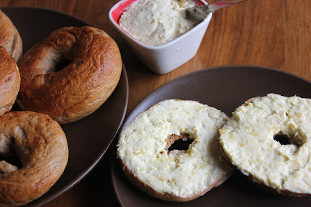 Bagels with cream cheese