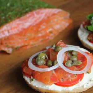 Gravlax salmon - Loaded at Saigon Bagel