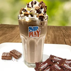 Tim-Tam Chocolate Ice Blended at Sip N Play [Board & Video Games Bar]