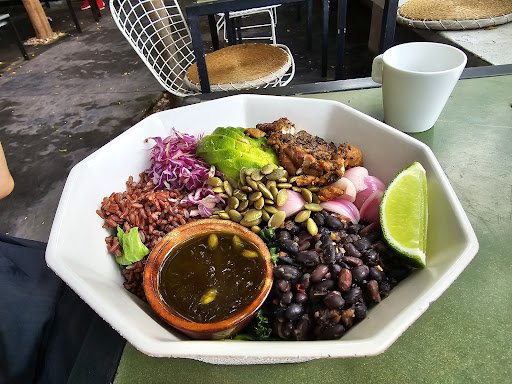 Bowl of assorted ingredients