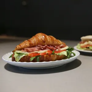 Mozza Proscitto Croissant Sandwich