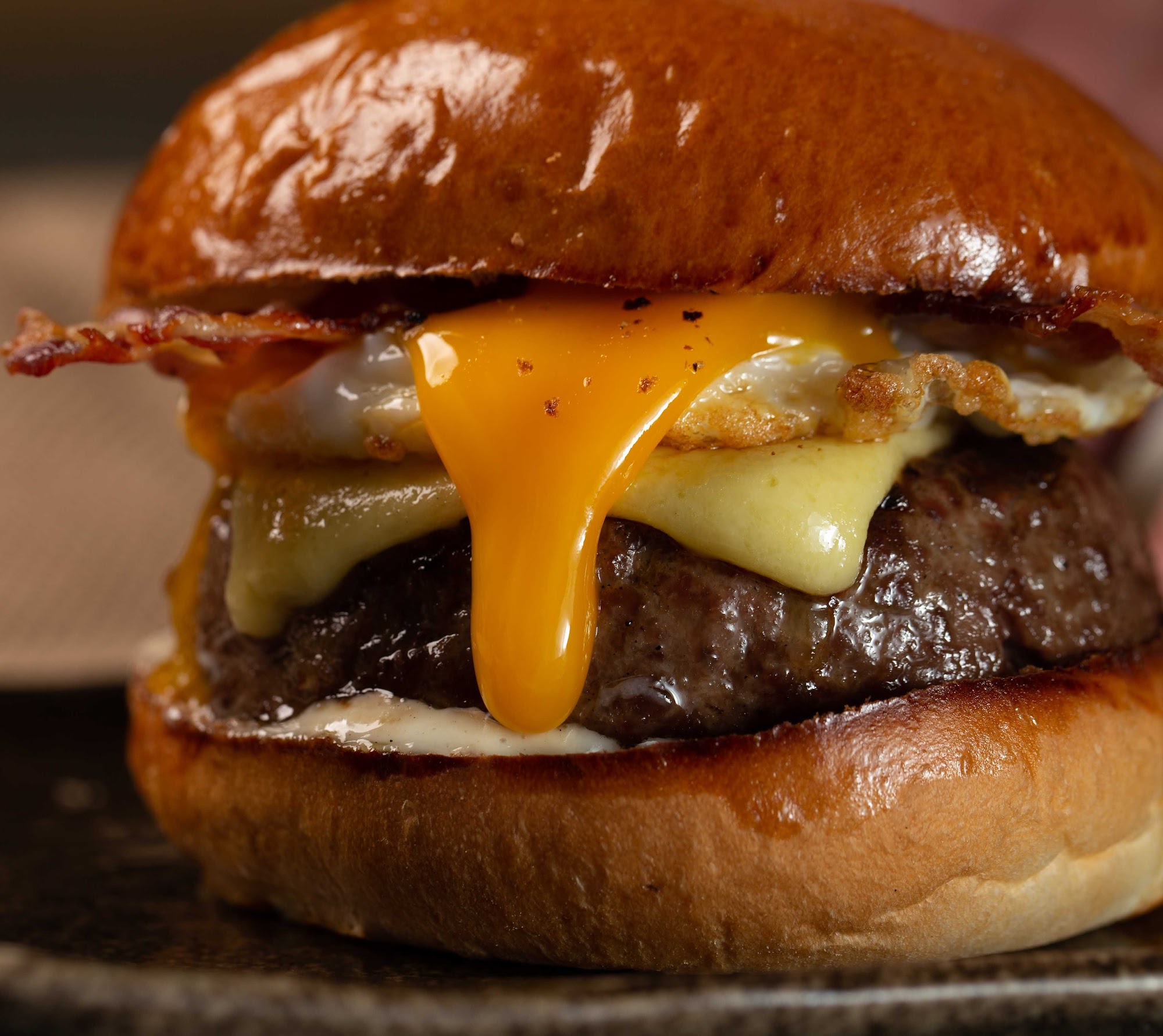 Burger with Cheese and Egg