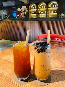 Iced Tea and Tapioca Pearl Tea