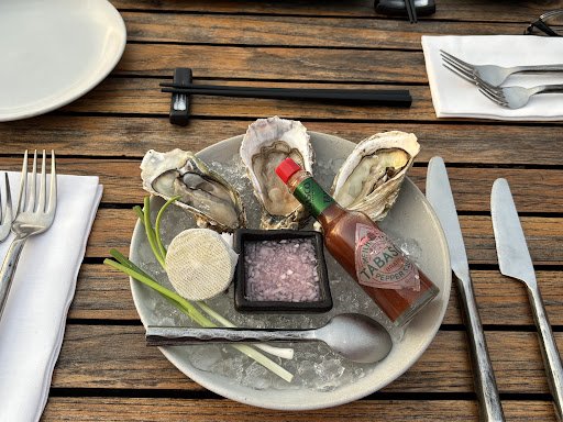 Oyster Platter with Tabasco Sauce