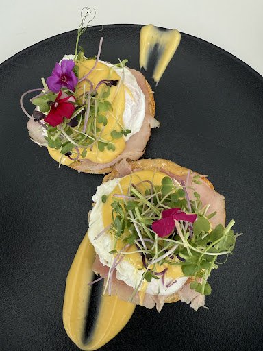 Smoked Salmon and Poached Egg Open-Face Sandwich