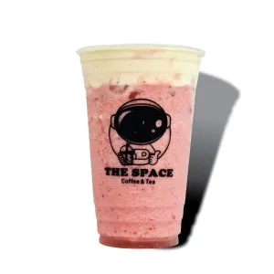 Strawberry Macchiato Freeze at The Space