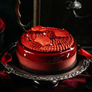 ROMAN DE LA ROSE CAKE | 16 CM (PLEASE ORDER AT LEAST 5 PIECES IN ADVANCE) at The Vagabond Pâtisserie & Café