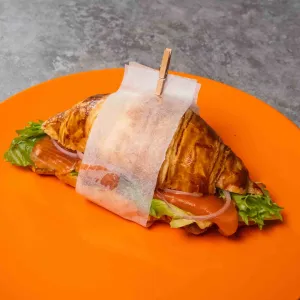 Smoked salmon croissant at Tiệm bánh mì Ryoyu Bakery