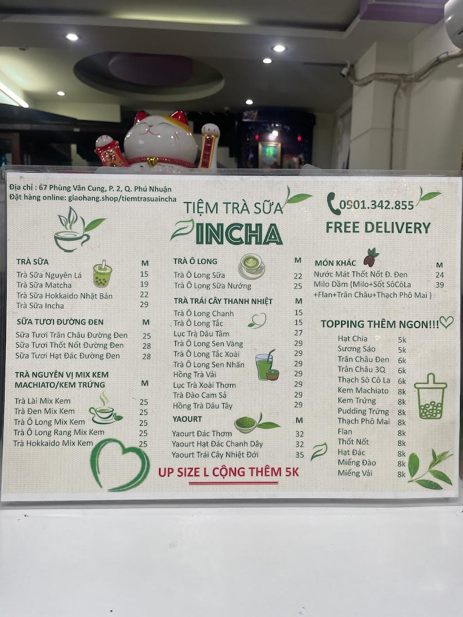 Tiệm Trà Sữa INCHA in Saigon