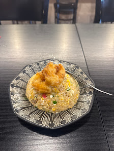 Fried Rice with Spring Rolls