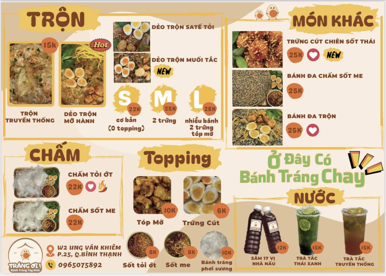 Tráng Ơi! Bánh tráng Tây Ninh Takeout Restaurant in Ho Chi Minh City - exterior