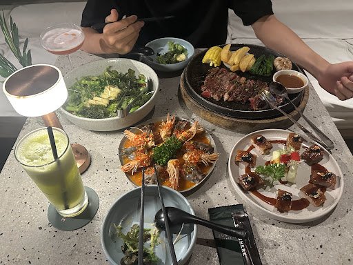 Vietnamese dinner spread